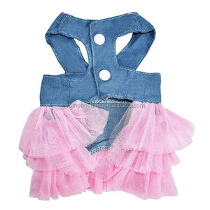 Ropa para mascotas de fábrica, vestido para perros y gatos, Sukienka DLA PSA, vestido de princesa para cachorros, malla con lazo, ropa para gatos, <span class=keywords><strong>abrigo</strong></span> para mascotas, vestido para perros - Product Image 2