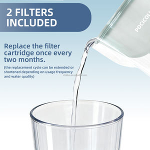 เหยือกกรองน้ำแบบแมนนวล <span class=keywords><strong>Bluetech</strong></span> เครื่องกำจัดคลอรีนแบคทีเรียในจีนพร้อมตัวบ่งชี้ - Product Image 4