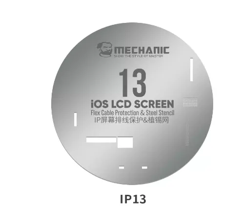ตาข่ายปลูกต้นไม้ทำจากดีบุก,สายแพอ่อนสำหรับ IOS จอ LCD ลายฉลุเหล็กซีรีส์ UFO สำหรับ Iphone 11 11 Pro Max 12 12 Pro Max 13 Pro Max
