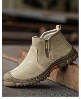 Chaussures de sécurité pour hommes de haute qualité, style moderne très populaire, isolation, embout en acier, semelle intermédiaire souple, anti-perforation, idéales pour le soudage