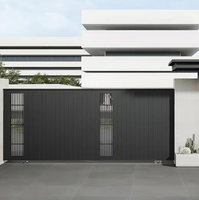 Portail de jardin moderne en métal de haute qualité, automatique, double battant, dernières conceptions principales, pour la maison, l'industrie, l'allée