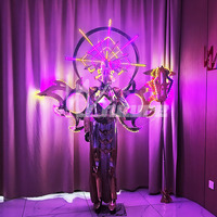 Costume de défilé LED mécanique « Déesse Empress » – Tenue futuriste pour spectacle scénique, festival, carnaval, cosplay, spectacle de danse