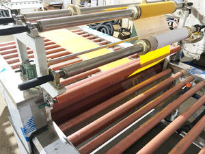 Pneumatische Doppelseiten beschichtung <span class=keywords><strong>Glass</strong></span> piegel folien l amini maschine - Product Image 6