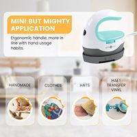 Imprimante numérique HTVRONT, mini machine à plat portable pour t-shirts, chapeaux, projets de transfert thermique (Mint)