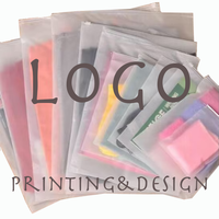Sacs d'emballage en plastique éco-conscients GRS pour vêtements sac à fermeture éclair fermeture éclair PE t-shirt sac givré fermeture éclair poly-sacs