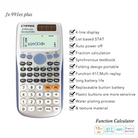 Calculatrice scientifique professionnelle multifonctionnelle pour résoudre des équations, adaptée aux examens universitaires et scolaires.