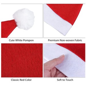 Cappello di Babbo <span class=keywords><strong>Natale</strong></span> in Feltro Morbido Personalizzabile con Logo, Stile Classico, Taglia Adulto, <span class=keywords><strong>per</strong></span> Promozioni Natalizie e di Capodanno - Product Image 4