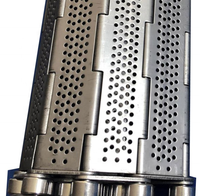 Banda Transportadora de Cadena de Acero Inoxidable Usada de Alta Capacidad para Restaurantes y Comercios, Duradera, Antibacteriana y Resistente al Aceite