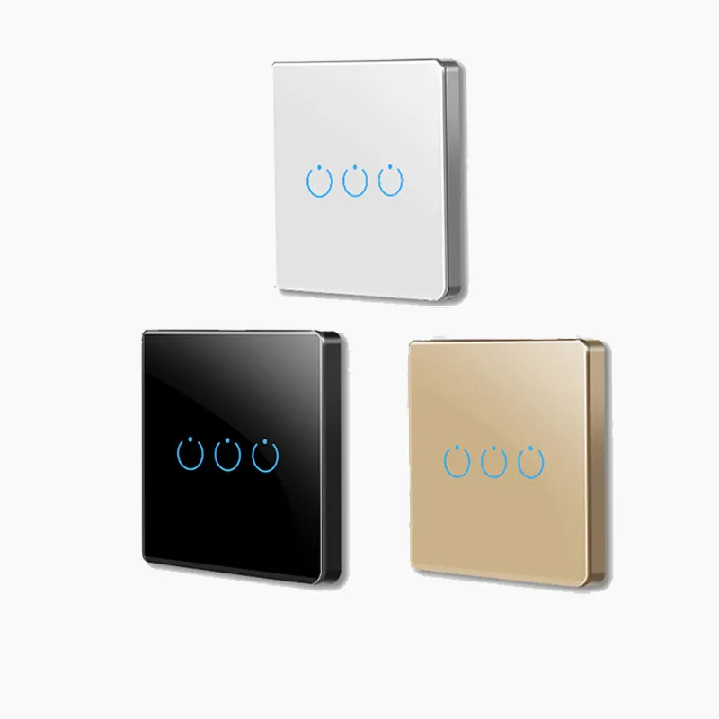 Smart Switch Alexa RF433 No Neutral Tuya Control Works With Google 1/2/3 Gang Smart Life Home Light WiFi Touch Switches
