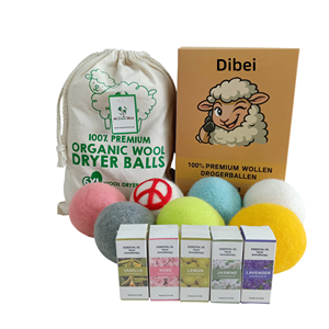 Bolas de Lana para Secadora con Aromas de Jazmín, Vainilla, Lavanda, Rosa y Limón, Bolas de Lana de Nueva Zelanda con Aceites Esenciales para Secadora - Product Image 1