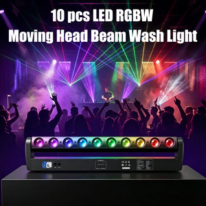 Barre de lumière LED 10x40W RGBW 4-en-1 à faisceau mobile, contrôle de pixels, DMX512, en aluminium, pour KTV/DJ/Discotèque/Fête/Mariage - Product Image 2
