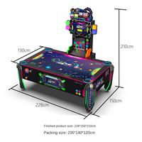 Machine d'arcade de hockey sur air à monnayeur pour 2 joueurs avec fonction multi-balles pour centres de divertissement et salles de jeux (FEC)