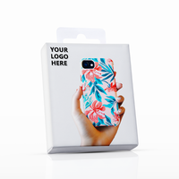 Étui de téléphone portable de luxe au détail boîte-cadeau emballage en papier de luxe conçu sur mesure avec gaufrage éponge doublure type de dossier