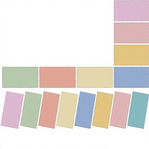 8 couvercles de lampe fluorescente rectangulaires en polyester, 80 aimants, filtre magnétique facile à installer, design Boho Pure pour salle de classe - Product Image 1