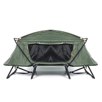 Tente de toit de voiture hors sol en toile OEM, tente de camping pliable en aluminium pour la pêche en plein air, imperméable, lit de camping
