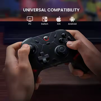 Gamepad Inalámbrico GameSir Cyclone 2 Compatible con Nintendo Switch, iPhone, Android, PC y PS2, Joystick de Arcade