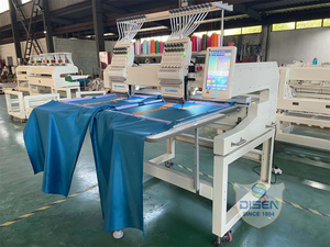 Máquina automática de bordado plano industrial de 2 cabezales, operación computarizada con un solo motor para uso doméstico, tiendas de impresión al por menor - Product Image 4