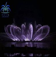 Fontaine dansante synchronisée à la musique avec éclairage LED et télécommande