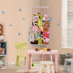 Armoire de rangement pour animaux en <span class=keywords><strong>peluche</strong></span> à longueur réglable Étagère à jouets de zoo en bois tendre pour chambre à coucher Grand porte-jouets en <span class=keywords><strong>peluche</strong></span> d'angle - Product Image 1