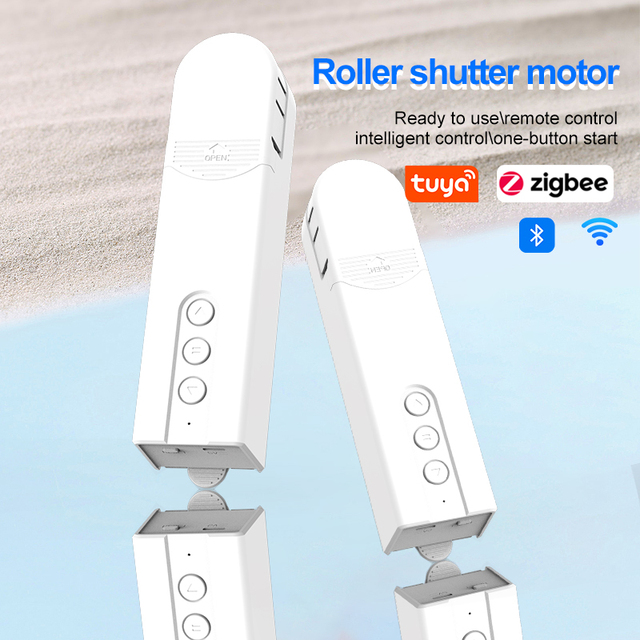 Chuanglian Smart Motorized Roller Blinds Drive Motor WiFi Remote App Control Voice Assistant (Alexa/Google) Battery Living Room