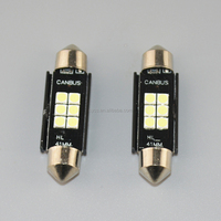 Éclairage intérieur automobile 41mm 6 LED C5W 3030 6SMD, ampoule de plafonnier de voiture 12V, lampe de lecture intérieure à LED pour voiture, lumière LED pour voiture