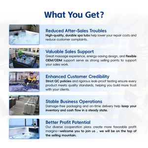 Spa Whirlpool extérieur en acrylique <span class=keywords><strong>Balboa</strong></span>, bain à remous de luxe, piscine de massage extérieure, <span class=keywords><strong>jacuzzi</strong></span> extérieur - Product Image 5