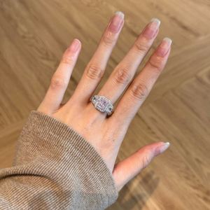 Dylam Custom Jewelry Manufacturer Rhodium Plated Sterling <b>Silver</b> 8A Iced Out Cut Zircon Stone <b>Eternity</b> Band Women Wedding <b>Rings</b> - Product Image 4