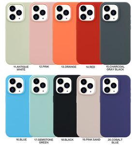 Coque de téléphone portable en silicone multicolore pour 17 16 15 14 <span class=keywords><strong>Pro</strong></span> <span class=keywords><strong>Max</strong></span>, vente en gros, coque arrière de téléphone portable, luxe, antichoc - Product Image 2