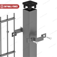 Panel de Cerca de Alambre de Acero Doble Horizontal 868, Cerca de Seguridad de Alambre Doble Soldado de 6 Pies, Color Natural, para Carreteras, Autopistas y Construcción