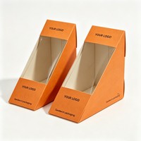 Caja de Cartón Biodegradable para Alimentos, Caja para Waffles y Sándwiches, Bandeja para Delicias, Cajas para Hot Dogs, Empaque para Comida Rápida, Caja para Conos de Hot Dog