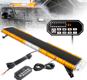 Barra de Luces <span class=keywords><strong>LED</strong></span> Ámbar de Bajo Perfil de 47 Pulgadas, Luces Estroboscópicas de Advertencia de Emergencia de Alta <span class=keywords><strong>Intensidad</strong></span> con 88 <span class=keywords><strong>LED</strong></span>, Accesorios para Automóviles - Product Image 1