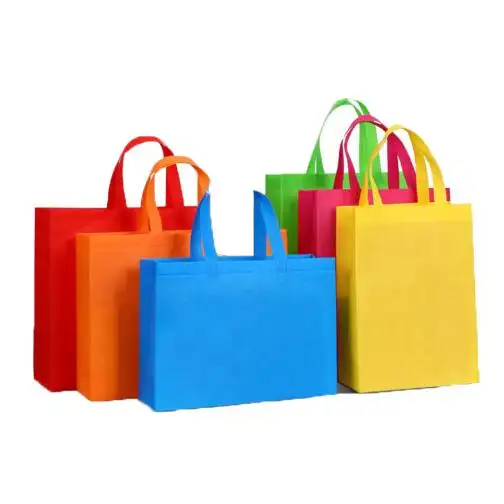 Ecological recycle printing for supermarket promotional shopping non woven bag