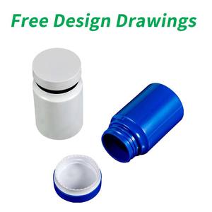 แคปซูลวิตามินที่ว่างเปล่าสำหรับสัตว์เลี้ยงทำจากพลาสติกเกรดอาหารเป็นมิตรกับสิ่งแวดล้อม150มล. ขวดบรรจุยาพร้อมฝาเกลียว - Product Image 3