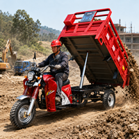 Motocyclette à moteur essence avec side-car, tricycle motorisé à trois roues ouvert pour le transport de marchandises, à vendre dans le monde entier