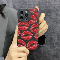 Haute nouveauté étui de protection en TPU pour iPhone 14 Pro Max motif de lèvres Sexy Compatible 13 Pro Max Plus