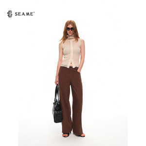Seame 5/21 [Nuevo Producto 5% de Descuento] Chaleco de Punto Transpirable Semitransparente de Verano, Estilo Vintage para <span class=keywords><strong>Mujer</strong></span> - Product Image 3