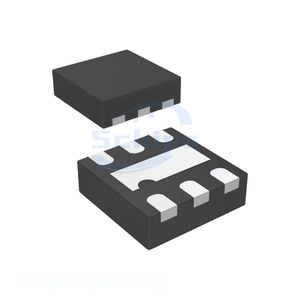NCP152MX300180TCG ชิ้นส่วนอิเล็กทรอนิกส์วงจรรวมสำหรับการจัดการพลังงาน (PMIC) วงจรรวมพร้อมส่ง IC REG LINEAR 1.8V/3V 6XDFN 6 XFDFN - Product Image 1