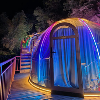 Maison à bulles transparente tente en polycarbonate prix d'usine hôtel hébergement camping