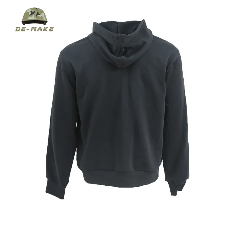 Hoodie Black High Quality Oem Custom Plain Embroidery Sweatshirt Usa Western Pullover Cotton Men Customized Sea Spring Style