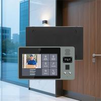 Interphone vidéo de porte avec écran tactile intelligent de 10 pouces, matériel, panneau Android, interphone, contrôle d'accès avec reconnaissance faciale