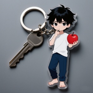 Llavero de Acrílico Transparente Personalizable con Personaje de Anime y Logotipo Personalizado, Acabado Pulido para Exhibición Promocional - Product Image 6