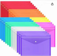 Carpetas de Documentos A4 con Cierre a Presión, Carpetas de Archivo A5 de PP al por Mayor; Carpetas de Archivo Coloridas
