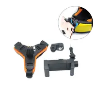 Motosiklet kask montaj braketi kamera kaydedici düzeltme kayışı tam yüz çene halkalı telefon kılıfı tutucu için 8/7/6/5 eylem kamera