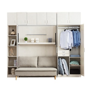 Meubles <span class=keywords><strong>gain</strong></span> <span class=keywords><strong>de</strong></span> <span class=keywords><strong>place</strong></span> Canapé-<span class=keywords><strong>lit</strong></span> mural Murphy avec <span class=keywords><strong>armoire</strong></span> Utilisation d'un mécanisme à ressort durable Kit <span class=keywords><strong>de</strong></span> quincaillerie pour <span class=keywords><strong>lit</strong></span> pliant - Product Image 1