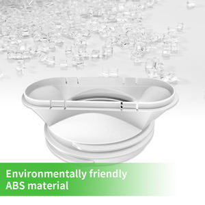 Accessoires de climatisation mobiles Interface de déflecteur de fenêtre Interface de bouche plate de corps de conduit d'échappement - Product Image 2