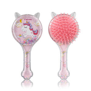 BLISSLIFE Popular dibujos animados masaje peine forma <span class=keywords><strong>Pony</strong></span> niños cepillo <span class=keywords><strong>de</strong></span> <span class=keywords><strong>pelo</strong></span> Bling animales lindos niños peluquería niños cojín <span class=keywords><strong>de</strong></span> aire peine - Product Image 2