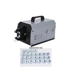 Hexagonal pure pneumatic portable electric wire harness cable terminal crimping machine