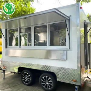 Bbq Truck Hot Dog Koffie Outdoor Street Food Trailer