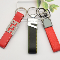Fabricant Vente en gros Design logo Porte-clés en métal Porte-clés en cuir pour voiture Accessoires Porte-clés personnalisés