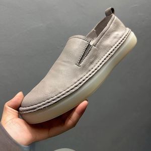 Brown Leather Shoes Men's Loafers Winter New Style Cowhide Work <b>Boots</b> Factory Supplier Fashionable Retro Casual Shoes - Product Image 5